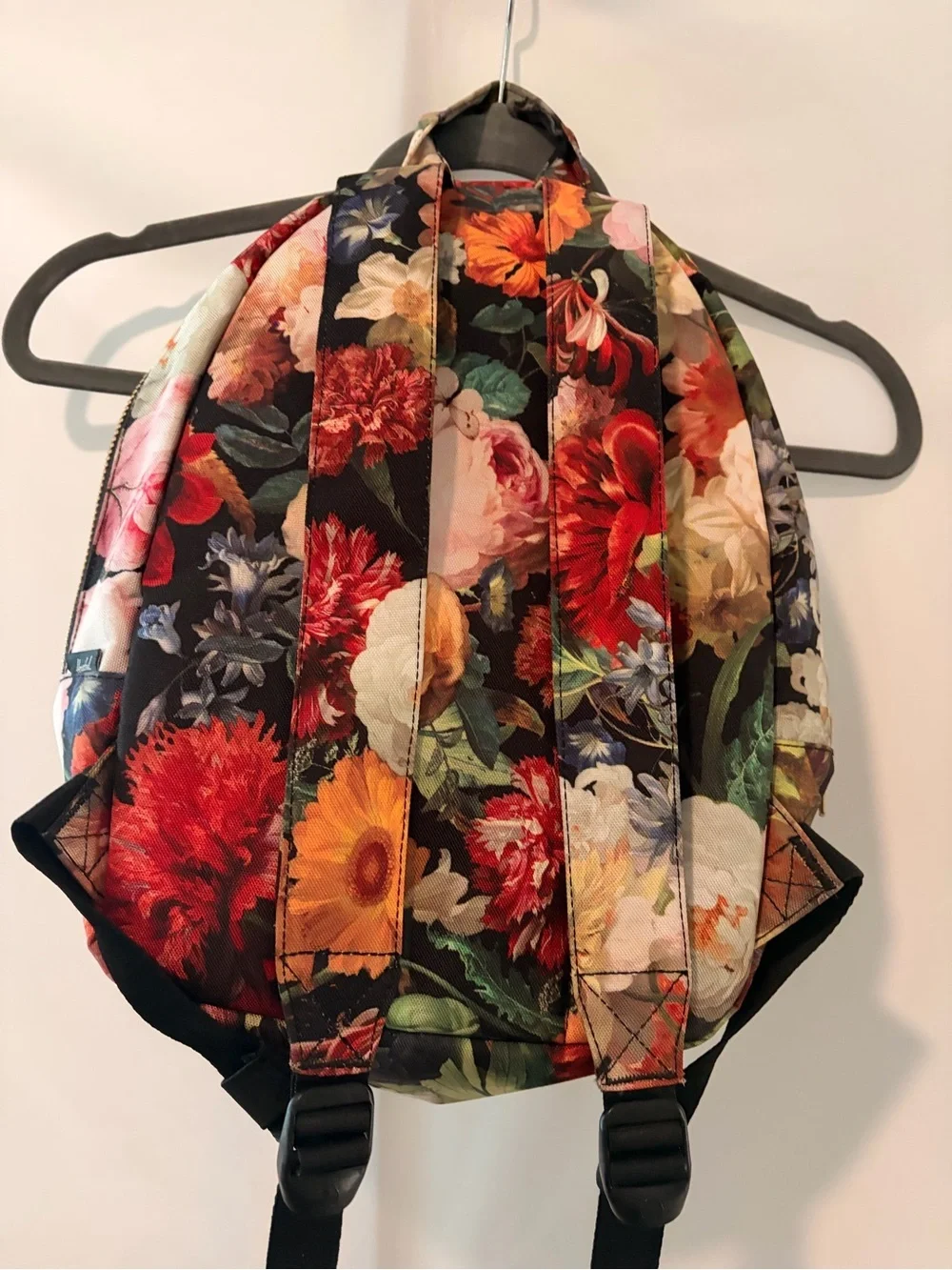 Herschel Supply Company Floral Mini Backpack in Black with Multicolor Blooms
